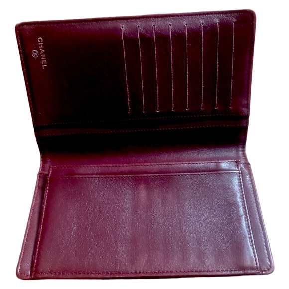 🔥Chanel Caviar Leather Burgundy Big Wallet 🔥 - Picture 7 of 14